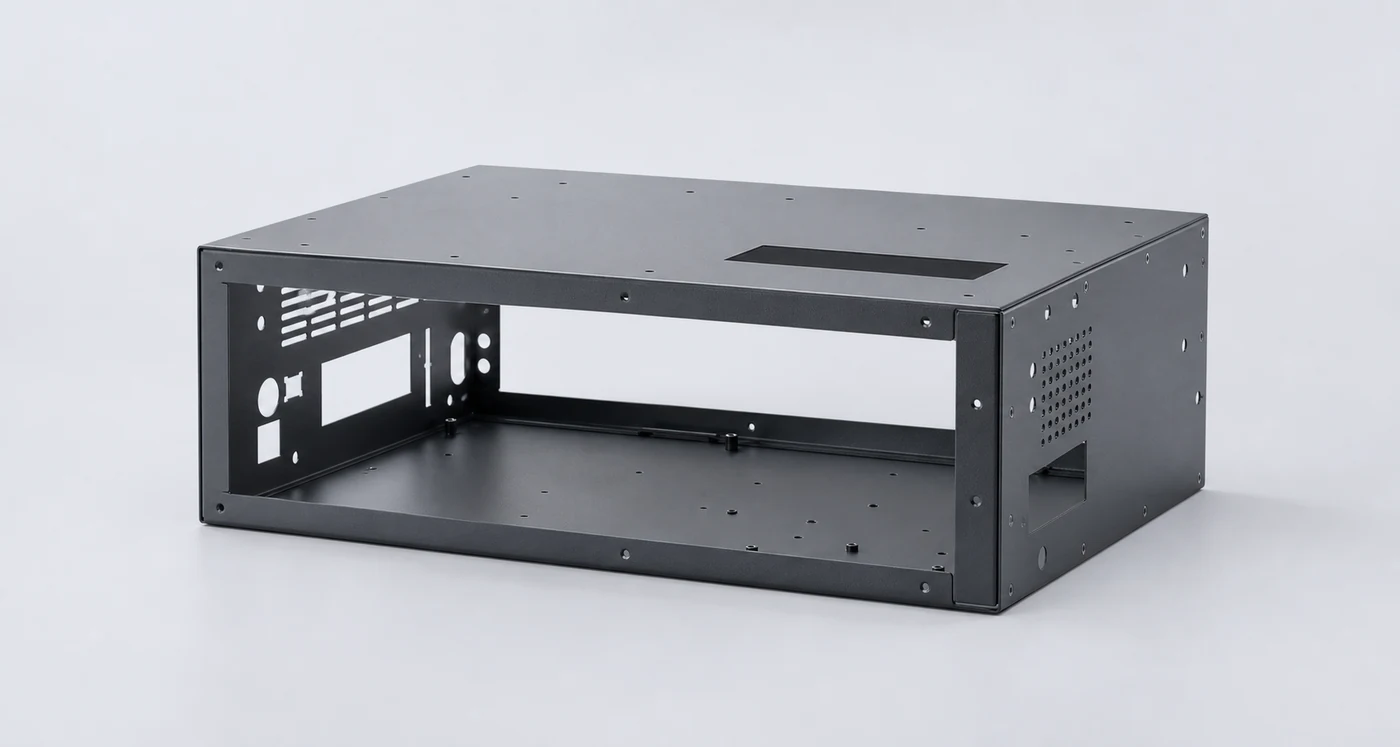 Fabricated sheet metal enclosure